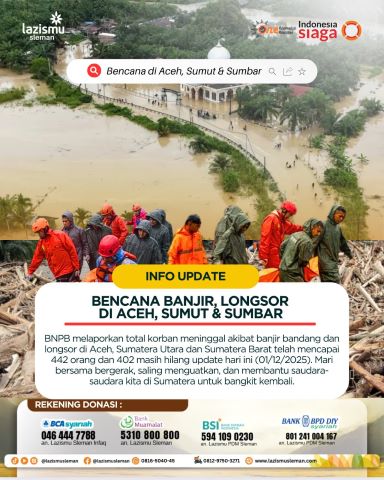 LAZISMU SLEMAN SUMATRA DONASI OKKKK